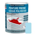 Peinture piscine coque polyester, b�ton, peinture piscine polyur�thane �tanche et souple, haut de gamme ...