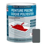 Peinture piscine coque polyester, b�ton, peinture piscine polyur�thane �tanche et souple, haut de gamme ...