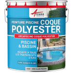 Peinture piscine, coque polyester, peinture hydrofuge, imperm�abilisante, piscine et bassin - 20 kg (jusqu'� ...