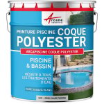 Peinture piscine, coque polyester, peinture hydrofuge, imperm�abilisante, piscine et bassin - 5 kg (jusqu'� ...