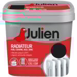 Peinture radiateur acrylique, fer, cuivre, alu, zinc - direct sans sous - couche - satin noir 0, 75 l ...