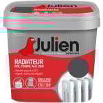 Peinture radiateur acrylique, fer, cuivre, alu, zinc - direct sans sous - couche - satin poivre 0, 75 ...