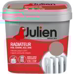 Peinture radiateur acrylique, fer, cuivre, alu, zinc - direct sans sous - couche - satin taupe 0, 75 ...