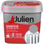 Peinture radiateur acrylique, fer, cuivre, alu, zinc - direct sans sous - couche - satin titanium 0, ...
