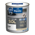 Peinture pour sol intrieur et extrieur - satin - 0, 5l - blanc - ripolin