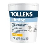 Tollens ? peinture acrylique satin�e pour murs et plafonds ? couleur blanche ? 5l ? antibact�rienne et ...