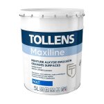 Tollens ? peinture acrylique mat 5l ? couleur blanche ? rendement 10 m� / l ? lavable ? application fra�che ...