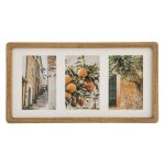 Ple - mle 3 photos en bois 'milea' 40cm naturel