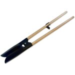 Kibros - pelle bche  trou en acier avec 2 manches bois 140 cm - quantit x 1 - version 2 manches
