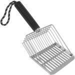 Pelle � liti�re pour chat, robuste et durable, en m�tal, tamis en acier inoxydable, robuste, pour bac ...