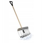 Pelle � neige en aluminium avec manche en bois et poign�e en d - remise � neige ergonomique - bateau ...