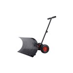 Pelle � neige avec chasse - neige r�glable en hauteur � 5 positions avec roues de ?25 cm lame � neige ...