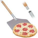 Pelle � pizza, aluminium, manche en bois, spatule professionnelle pour four, 30, 5 x 30, 5 cm nature ...