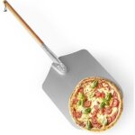 Pelle � pizza, aluminium, manche en bois, spatule professionnelle pour four, 79 x 35cm nature / argent� ...