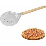 Pelle  pizza perfore, pelle  pizza antiadhsive  manche en bois de 7 / 8 pouces  pizza pagaie  ...