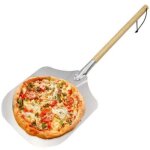 Pelle � pizza professionnelle 35cm ? aluminium avec manche en bois ? pour four � bois et pierre � pizza ...