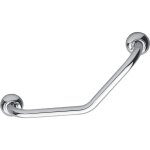 Barre d'appui 135� laiton / chrom�e 200 mm pellet