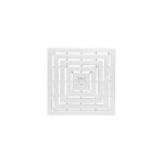 Caillebotis plastique blanc