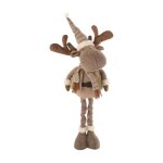 Paris prix - peluche enfant 'renne hiver' 77cm marron