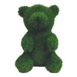 Jardinex - peluche de jardin ours en gazon synth�tique - vert 50 cm