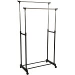 Penderie double portant mobile - 84 x h. 96 / 170 cm