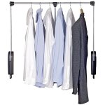Cintre à vêtements avec bâton télescopique, support de montage en rack abaissé - largeur 87 - 130 cm ... Cintre à vêtements avec bâton télescopique, support de montage en rack abaissé - largeur 87 - 130 cm ...