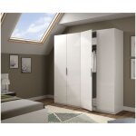 Altri - armoire 180x52x200h cm avec 4 portes battantes blanc brillant ? livourne Altri - armoire 180x52x200h cm avec 4 portes battantes blanc brillant ? livourne