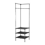 Rapanda - penderie portemanteau d'angle simple - 180x45x45cm