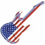 Sud trading - pendule en forme guitare n�on etats - unis