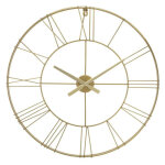 Pendule mtal vintage diamtre 70 cm atmosphera or