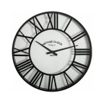 Pendule murale vintage 'silence' 35cm noir Pendule murale vintage 'silence' 35cm noir