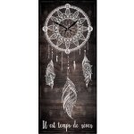 Sud trading - pendule rectangulaire boho 70 cm