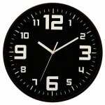 Pendule silencieuse - d 30 cm - noir - livraison gratuite