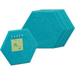 Relaxdays - pense - b�tes muraux, lot de 6, m�mos autocollants en feutre, hxlxp : 26x30x0, 9 cm, avec ...