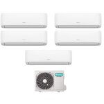 Hisense - penta split r�versible air conditioner series hi comfort 9 + 9 + 9 + 9 avec 5amw125u4rta r ...