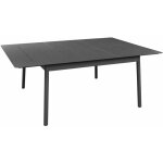 Peragashop - proloisirs table dublin en aluminium - graphite - 140 / 200 x 140 cm