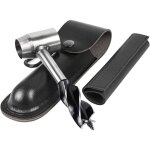 Perceuse � main pour le travail du bois, perceuse de survie manuel avec �tui en cuir, tari�re manuelle ...