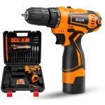 Perceuse visseuse sans fil, mini perceuse 21v tournevis �lectrique avec batterie au lithium 25nm, 2 vitesse, ...