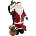 P�re no�l habit rouge et blanc en r�sine h 26. 8 cm - feeric christmas