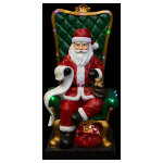 Père - noël sur son fauteuil 106 cm lumineux Père - noël sur son fauteuil 106 cm lumineux