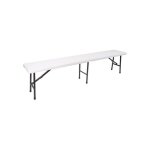 Perel - banc pliant - 180 x 25 x 43 cm