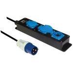 Perel bloc multiprise, 3 clapets, 3 prises avec terre franaise (type e), prise cee, 3 m, 3g2. 5, usage ...