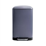 Perel - poubelle municipale - 30 l - rectangulaire - - gris anthracite Perel - poubelle municipale - 30 l - rectangulaire - - gris anthracite