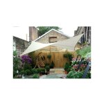 Perel - voile solaire - carr - 5 x 5 m - couleur: crme gss4500 ri8395