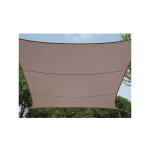 Perel - voile solaire - rectangulaire - 2 x 3 m - couleur: gris taupe gss4320ta ri17340