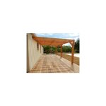 Pergolas adosse, 500cmx400cm, bois douglas franais, carport, auvent, abri terrasse