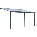 Cerland - pergola adosse en aluminium 13 m - louis