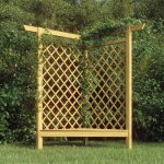 Vidaxl - pergola d'angle avec banc 166x81x174 cm bois de pin impr�gn�