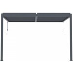 Habitat et jardin - pergola bioclimatique adossée avec led 'windsor' - 3 x 4 m - anthracite Habitat et jardin - pergola bioclimatique adossée avec led 'windsor' - 3 x 4 m - anthracite