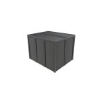 Pergola bioclimatique habrita foresta per 36v30v bi aluminium 10, 80m2 avec ventelles lat�rales alu mobiles ...